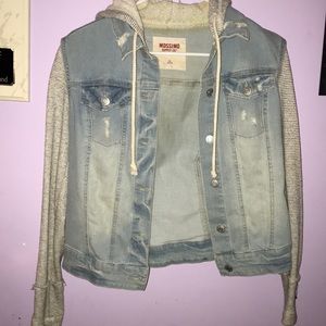 Denim jacket hoodie